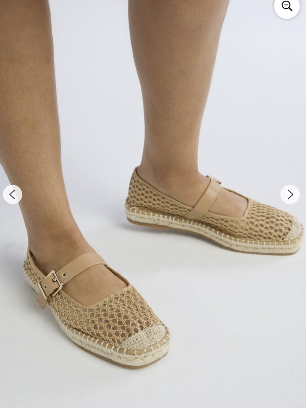 Time and Tru Women's Espadrille Mary Jane Flats Size 7 Color : Raffia NWOT
